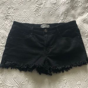 Mudd Black Denim Fix Stretch Shorties